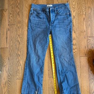 Madewell women’s mid-rise kick out jeans 29